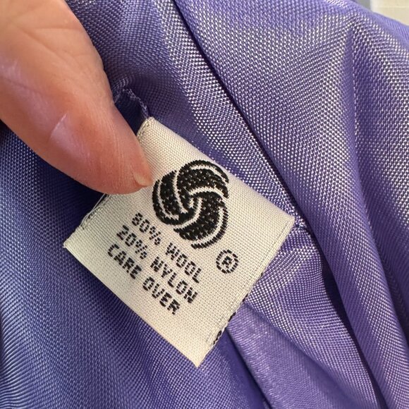 MDP Mario De Pinto Womens Wool Blend Blue Zip-Up Jacket - Picture 6 of 10